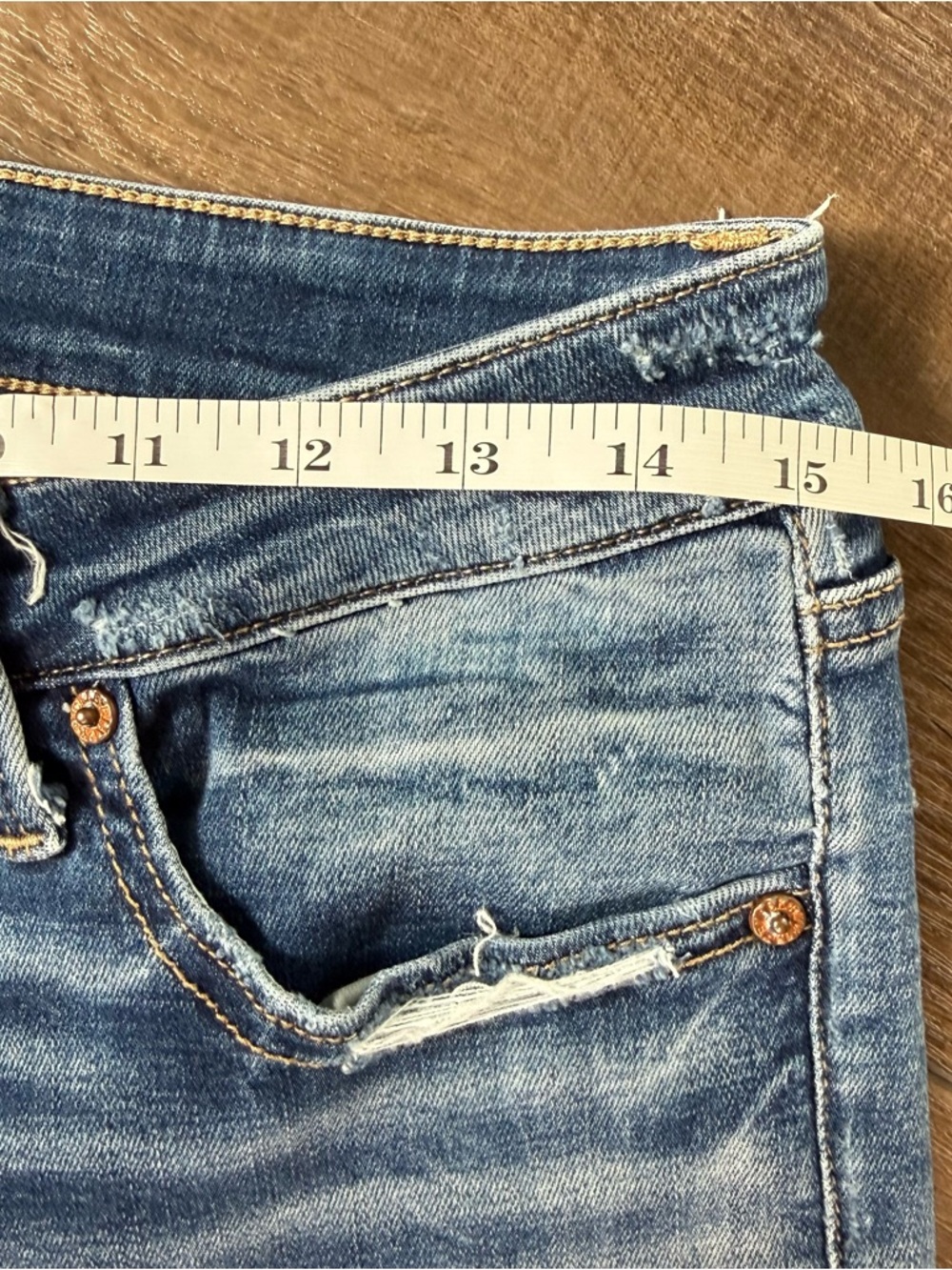 BKE Payton Bootcut Jeans 28x30 Distressed Medium Wash Mid Rise Stretch - Picture 9 of 11
